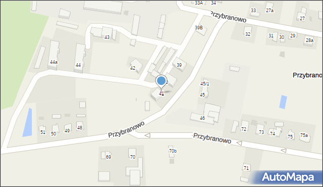 Przybranowo, Przybranowo, 41, mapa Przybranowo