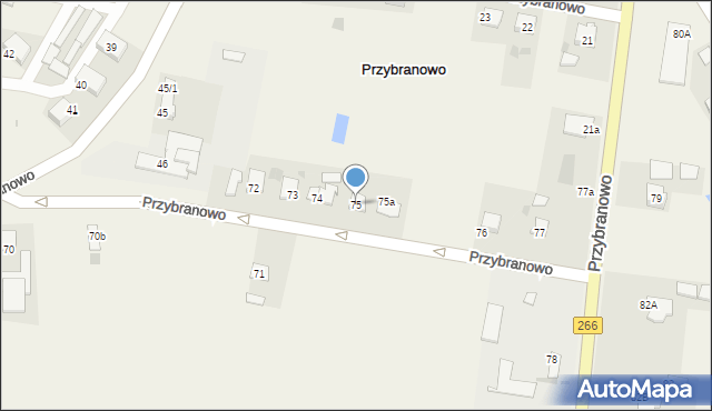 Przybranowo, Przybranowo, 75, mapa Przybranowo