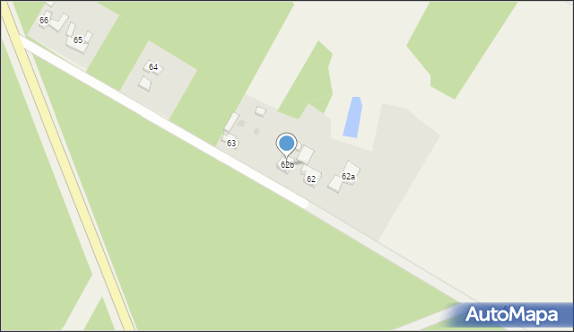 Przybyłów, Przybyłów, 62b, mapa Przybyłów