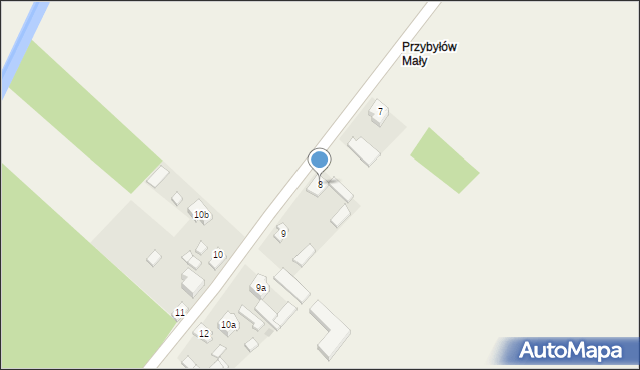 Przybyłów, Przybyłów, 8, mapa Przybyłów