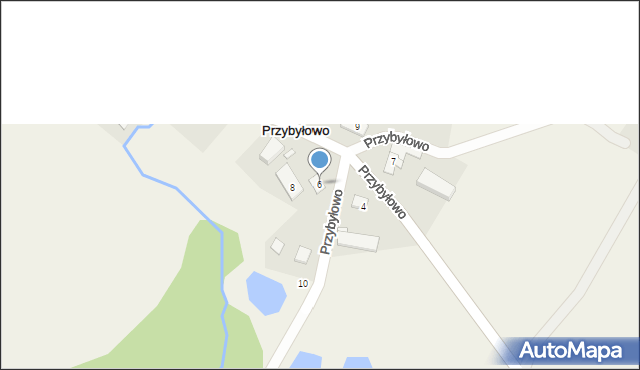 Przybyłowo, Przybyłowo, 6, mapa Przybyłowo