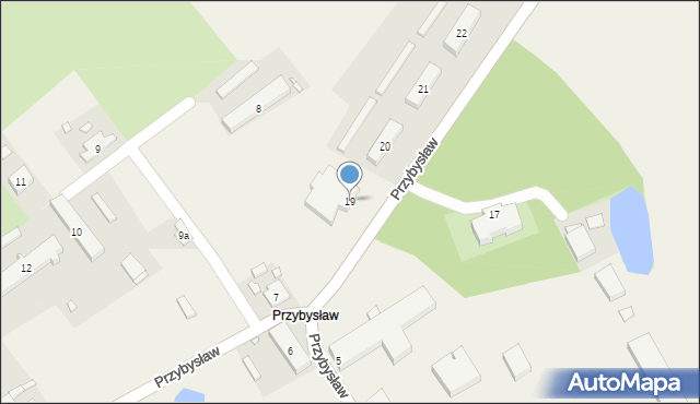 Przybysław, Przybysław, 19, mapa Przybysław