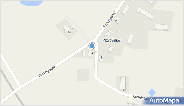 Przybysław, Przybysław, 4, mapa Przybysław