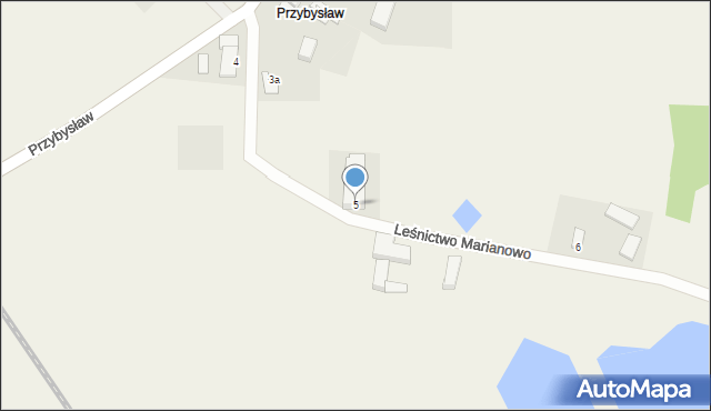 Przybysław, Przybysław, 5, mapa Przybysław