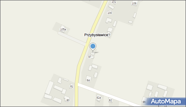 Przybysławice, Przybysławice, 98, mapa Przybysławice