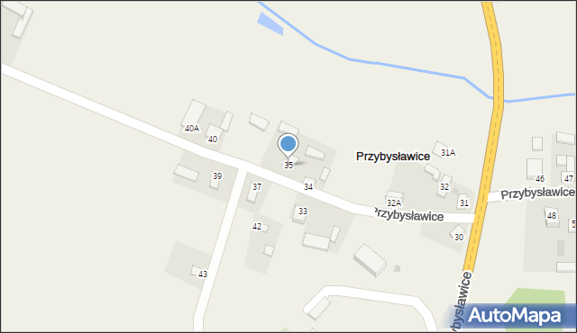 Przybysławice, Przybysławice, 35, mapa Przybysławice