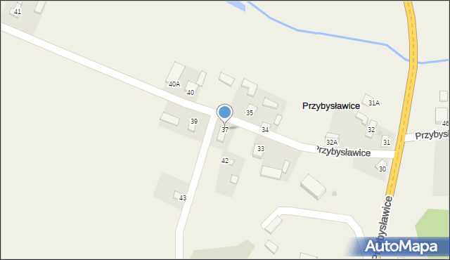 Przybysławice, Przybysławice, 37, mapa Przybysławice