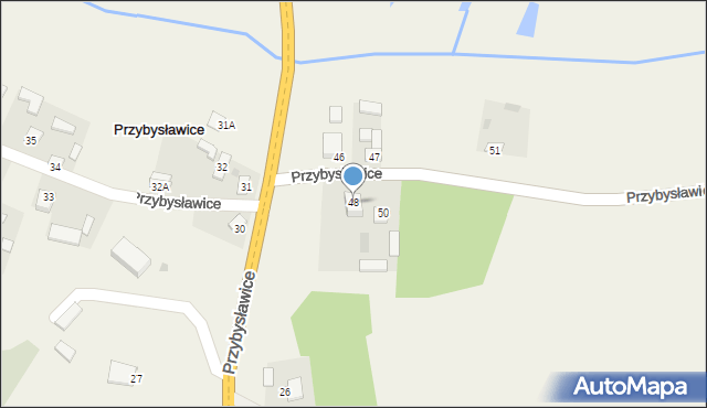 Przybysławice, Przybysławice, 48, mapa Przybysławice