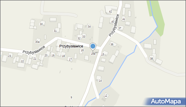 Przybysławice, Przybysławice, 16a, mapa Przybysławice