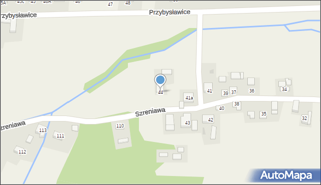 Przybysławice, Przybysławice, 44, mapa Przybysławice