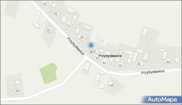 Przybysławice, Przybysławice, 29, mapa Przybysławice