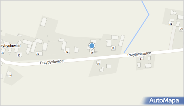 Przybysławice, Przybysławice, 35, mapa Przybysławice