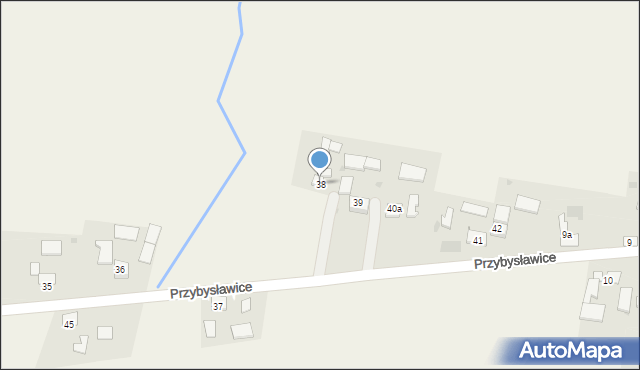 Przybysławice, Przybysławice, 38, mapa Przybysławice