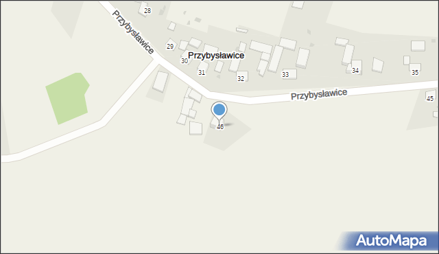 Przybysławice, Przybysławice, 46, mapa Przybysławice