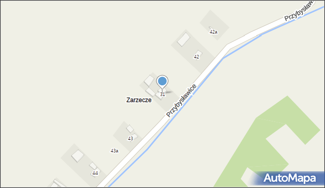 Przybysławice, Przybysławice, 31, mapa Przybysławice