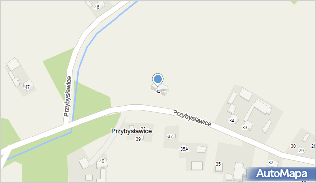 Przybysławice, Przybysławice, 41, mapa Przybysławice