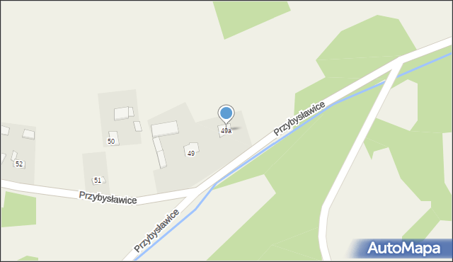 Przybysławice, Przybysławice, 49a, mapa Przybysławice