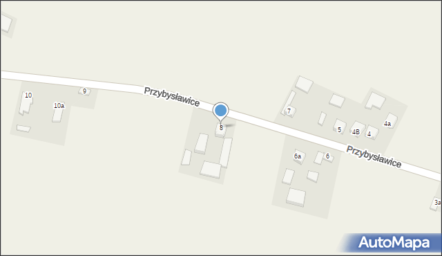 Przybysławice, Przybysławice, 8, mapa Przybysławice