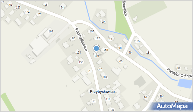 Przybysławice, Przybysławice, 126, mapa Przybysławice