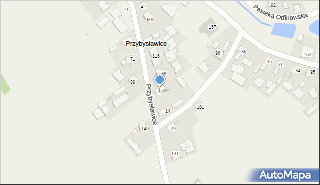 Przybysławice, Przybysławice, 27, mapa Przybysławice