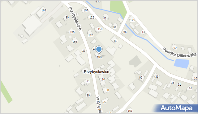 Przybysławice, Przybysławice, 60A, mapa Przybysławice