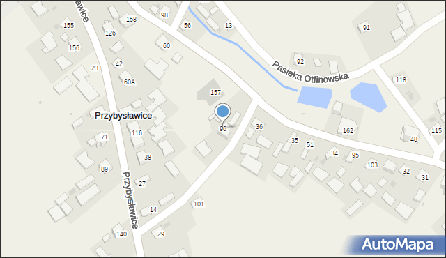 Przybysławice, Przybysławice, 96, mapa Przybysławice