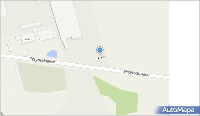 Przybysławice, Przybysławice, 41c, mapa Przybysławice