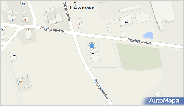 Przybysławice, Przybysławice, 41e, mapa Przybysławice