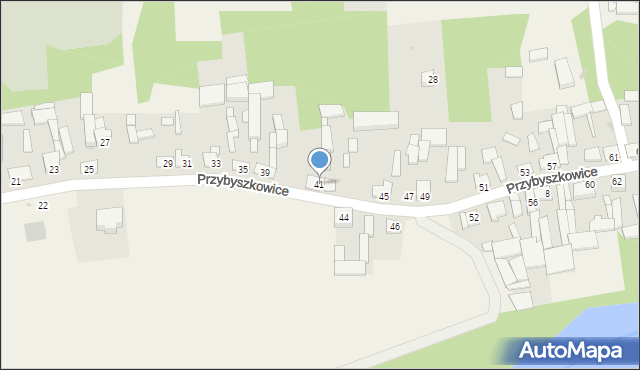 Przybyszew, Przybyszkowice, 41, mapa Przybyszew