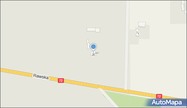 Przybyszyce, Przybyszyce, 28, mapa Przybyszyce