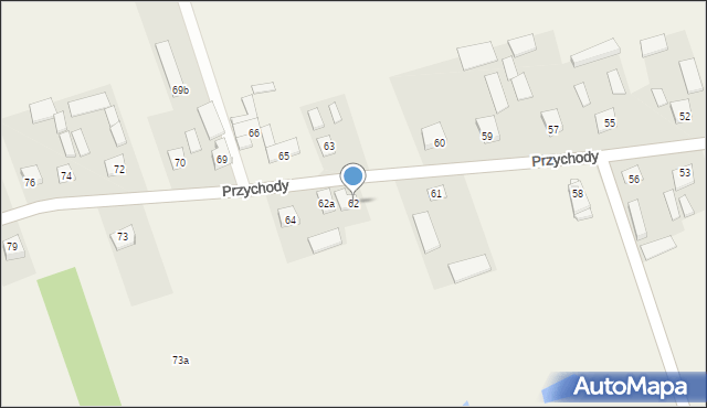 Przychody, Przychody, 62, mapa Przychody