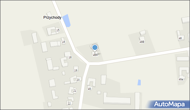 Przychody, Przychody, 48A, mapa Przychody