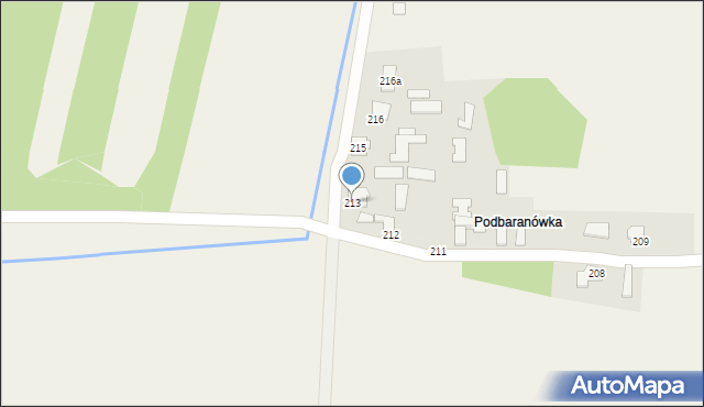 Przychojec, Przychojec, 213, mapa Przychojec