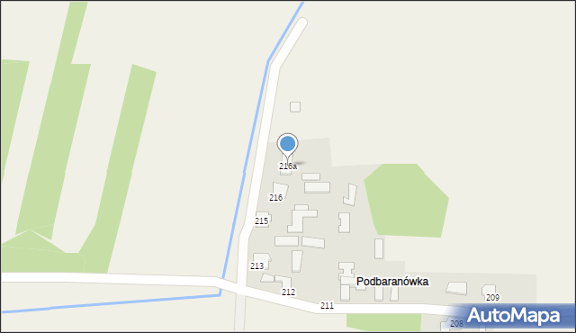 Przychojec, Przychojec, 216a, mapa Przychojec