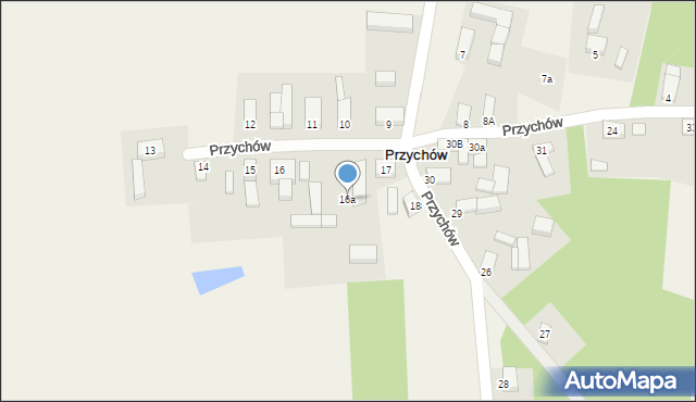 Przychów, Przychów, 16a, mapa Przychów