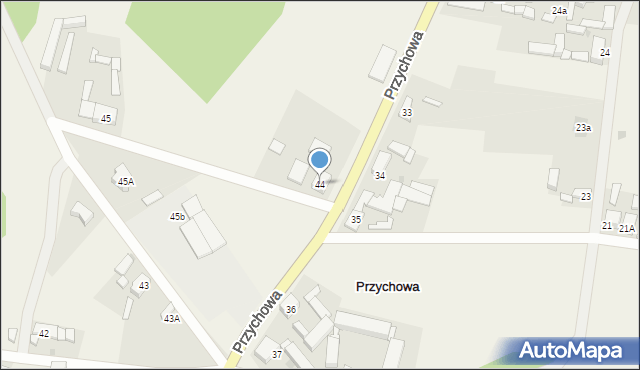 Przychowa, Przychowa, 44, mapa Przychowa