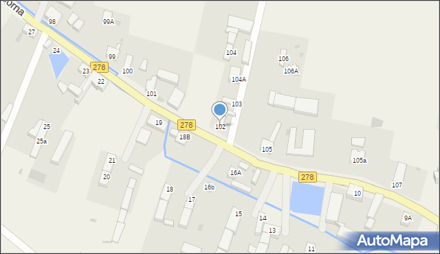 Przyczyna Górna, Przyczyna Górna, 102, mapa Przyczyna Górna