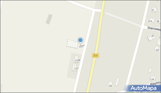 Przyczyna Górna, Przyczyna Górna, 113, mapa Przyczyna Górna