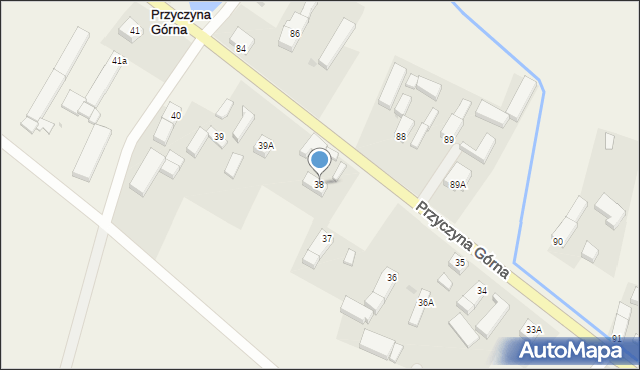 Przyczyna Górna, Przyczyna Górna, 38, mapa Przyczyna Górna