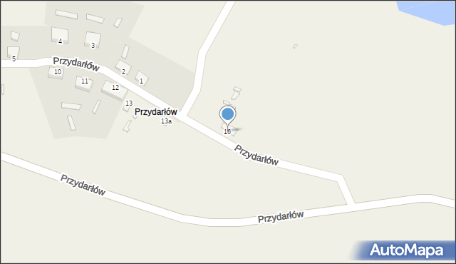 Przydarłów, Przydarłów, 16, mapa Przydarłów