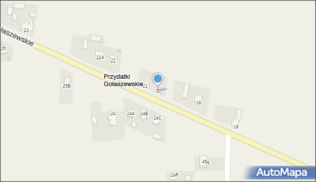 Przydatki Gołaszewskie, Przydatki Gołaszewskie, 20, mapa Przydatki Gołaszewskie