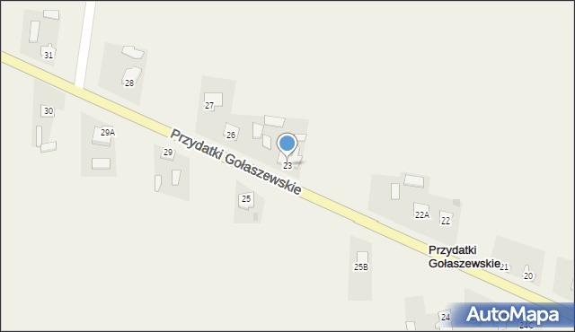 Przydatki Gołaszewskie, Przydatki Gołaszewskie, 23, mapa Przydatki Gołaszewskie