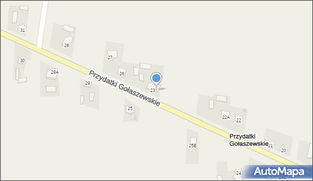 Przydatki Gołaszewskie, Przydatki Gołaszewskie, 23A, mapa Przydatki Gołaszewskie