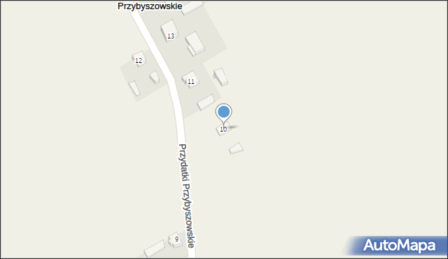 Przydatki Przybyszowskie, Przydatki Przybyszowskie, 10, mapa Przydatki Przybyszowskie