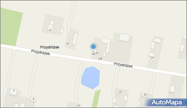 Przydróżek, Przydróżek, 12, mapa Przydróżek