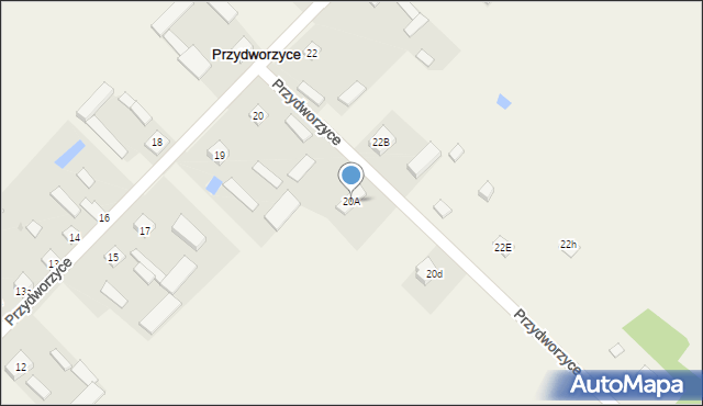 Przydworzyce, Przydworzyce, 20A, mapa Przydworzyce