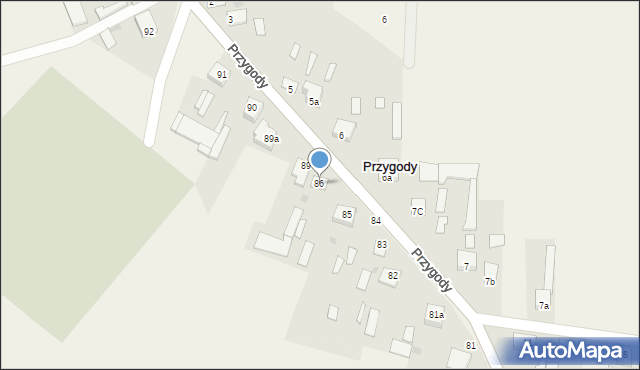 Przygody, Przygody, 86, mapa Przygody