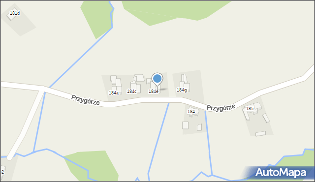 Przygórze, Przygórze, 184f, mapa Przygórze