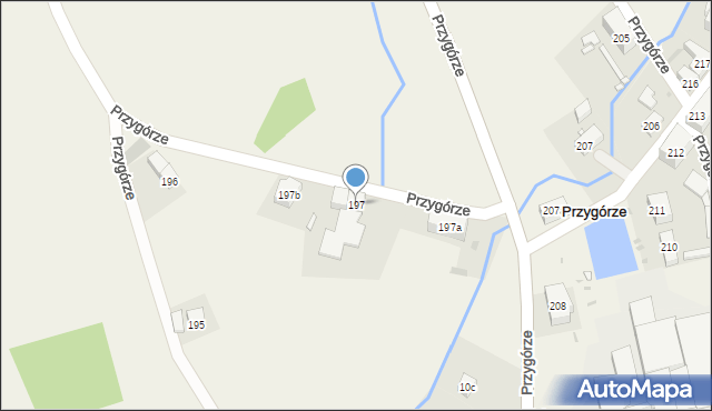 Przygórze, Przygórze, 197, mapa Przygórze