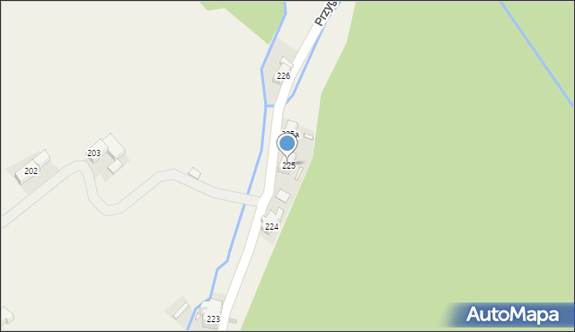 Przygórze, Przygórze, 225, mapa Przygórze
